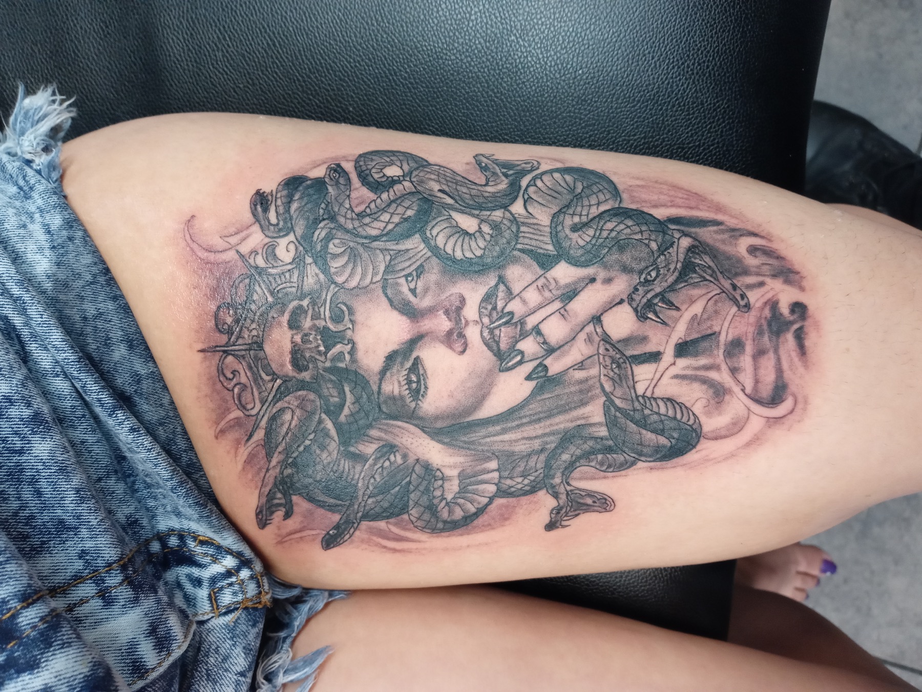 Medusa tattoo by Tony Parisi
